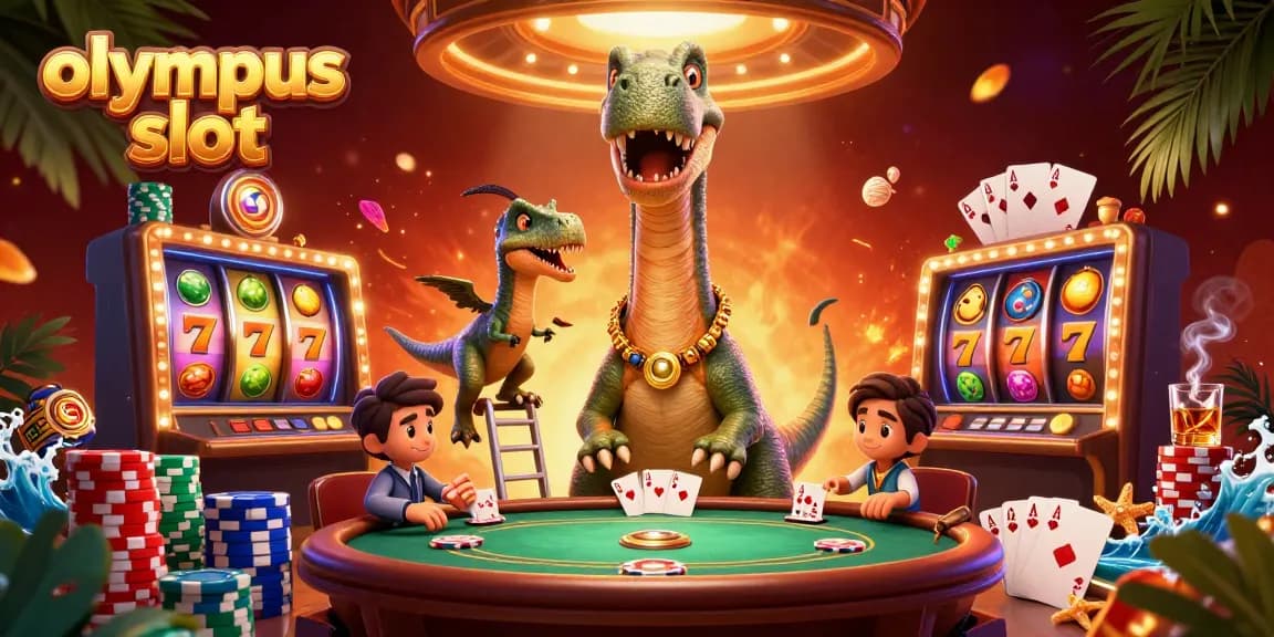 Menangkan putaran di olympus slot dengan karakter kartun 3D dan suasana kasino yang dinamis.