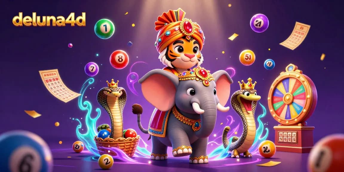 Win big with deluna4d in this vibrant casino scene featuring a maharaja tiger.