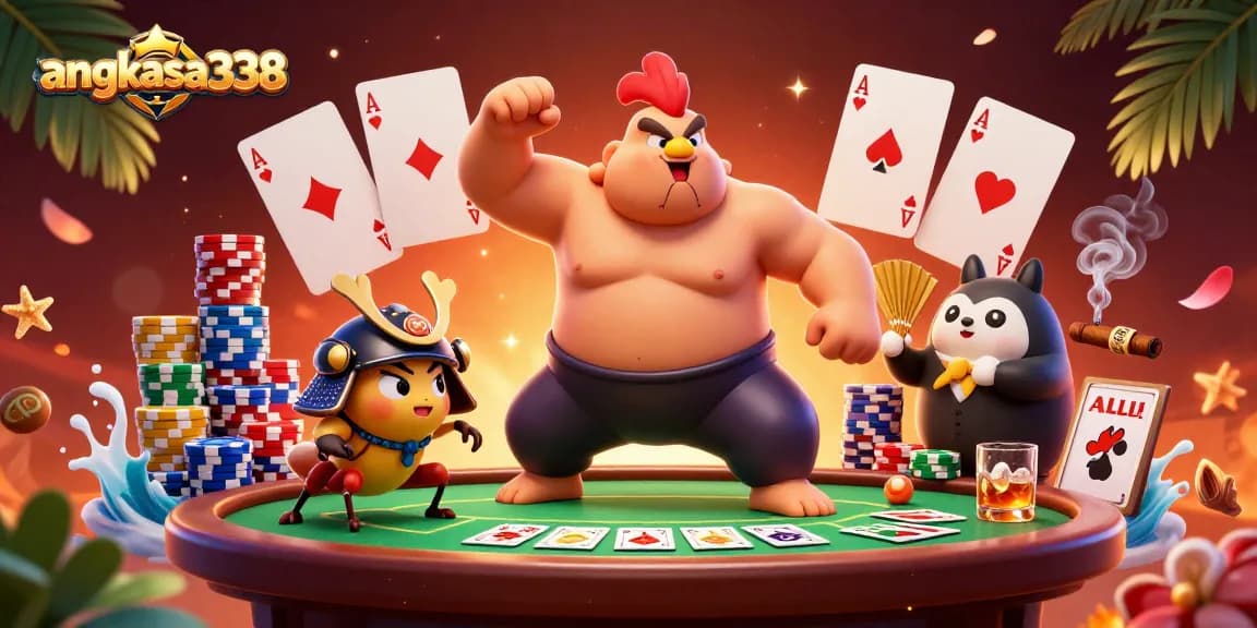 Engage with angkasa338 through vibrant poker action featuring unique characters and immersive game elements.