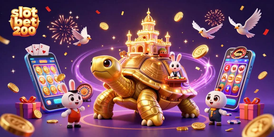 Menangkan slot bet 200 di dunia kasino dengan gambar penuh kebahagiaan dan keajaiban.