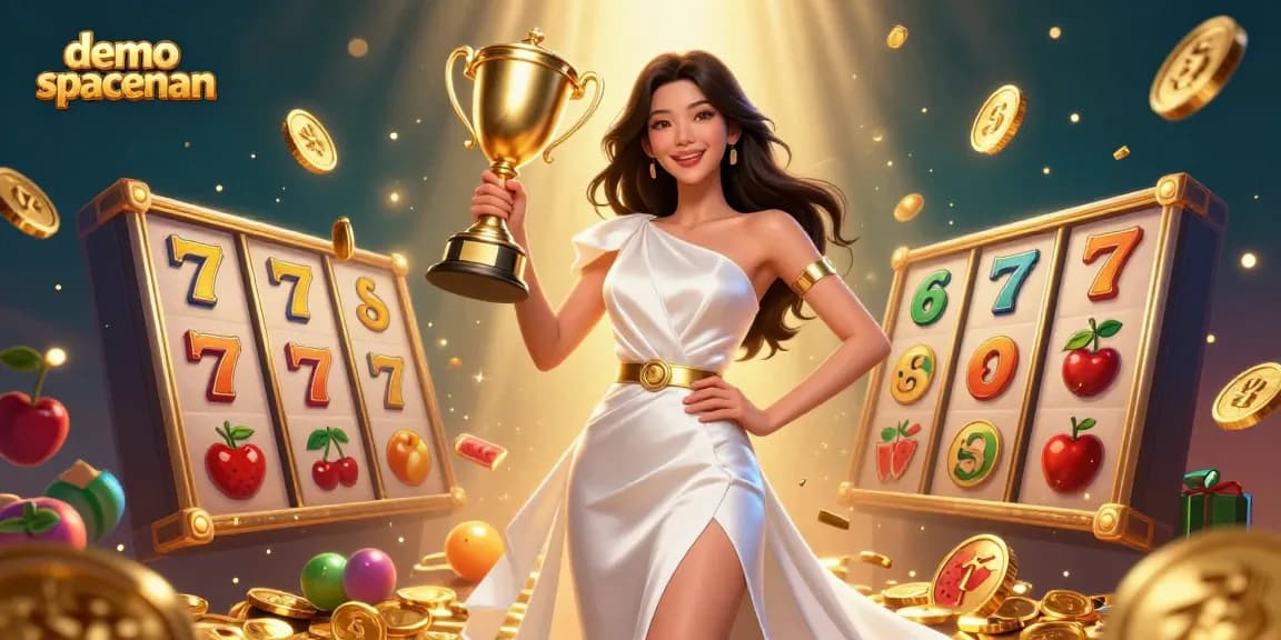 Play demo spaceman with stunning slot reels and symbols in a vibrant casino atmosphere.