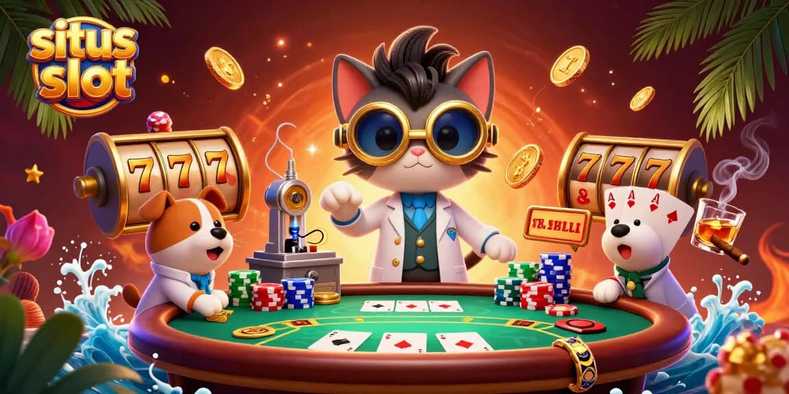 Spin the jackpot and win big with situs slot treasures in this vibrant casino scene