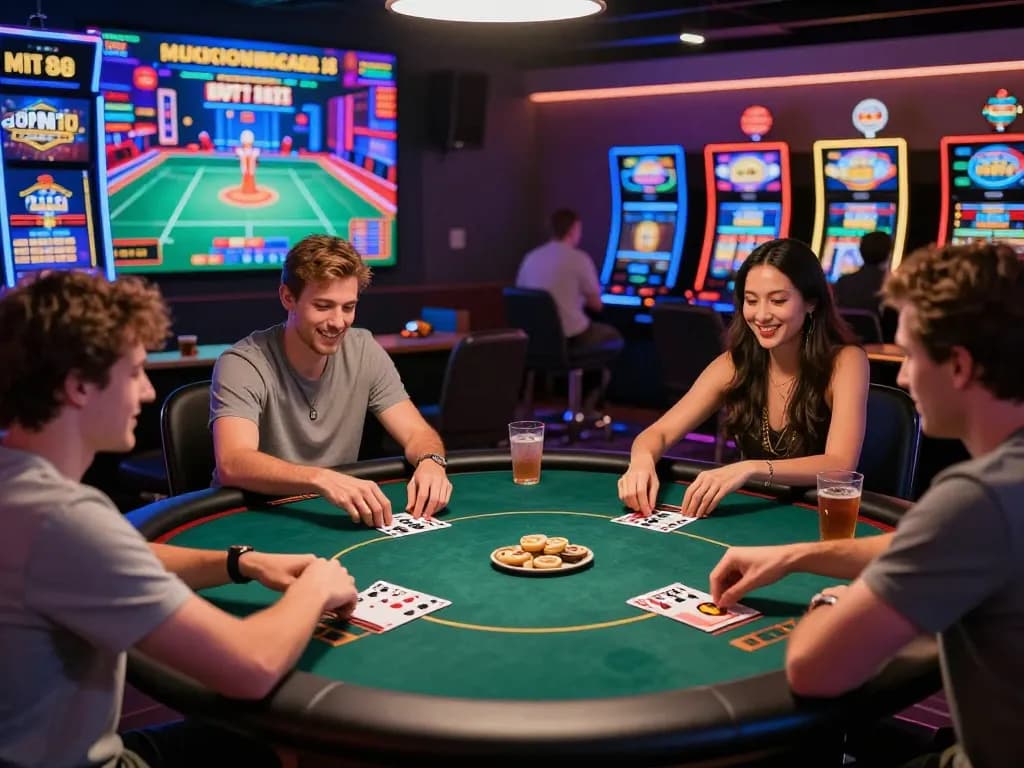 Exciting MM88 online casino scene with players enjoying games.