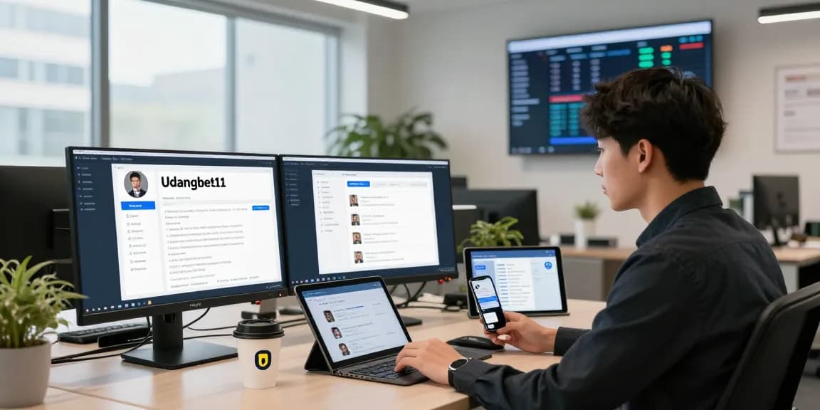 Tim dukungan teknologi membantu pengguna Udangbet11 dengan aplikasi pemecahan masalah di lingkungan kantor modern.