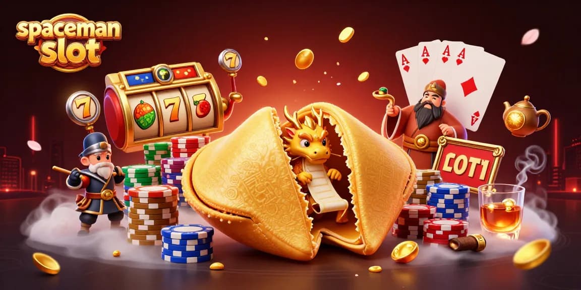 Mainkan spaceman slot dalam ilustrasi 3D dengan karakter kartun yang menarik dan elemen kasino yang kaya.
