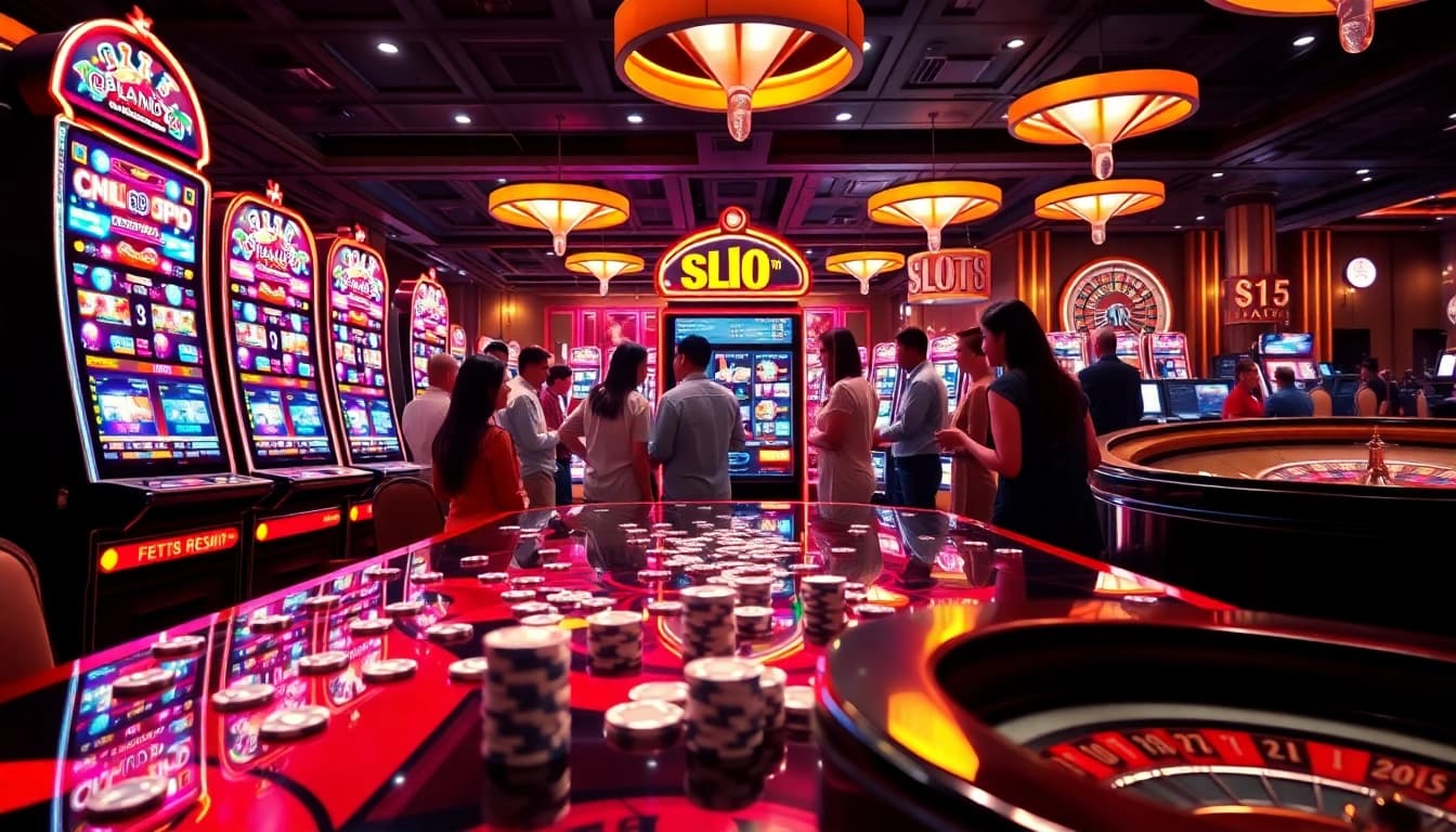 Players winning on slot88 resmi with vibrant casino atmosphere and colorful betting chips.