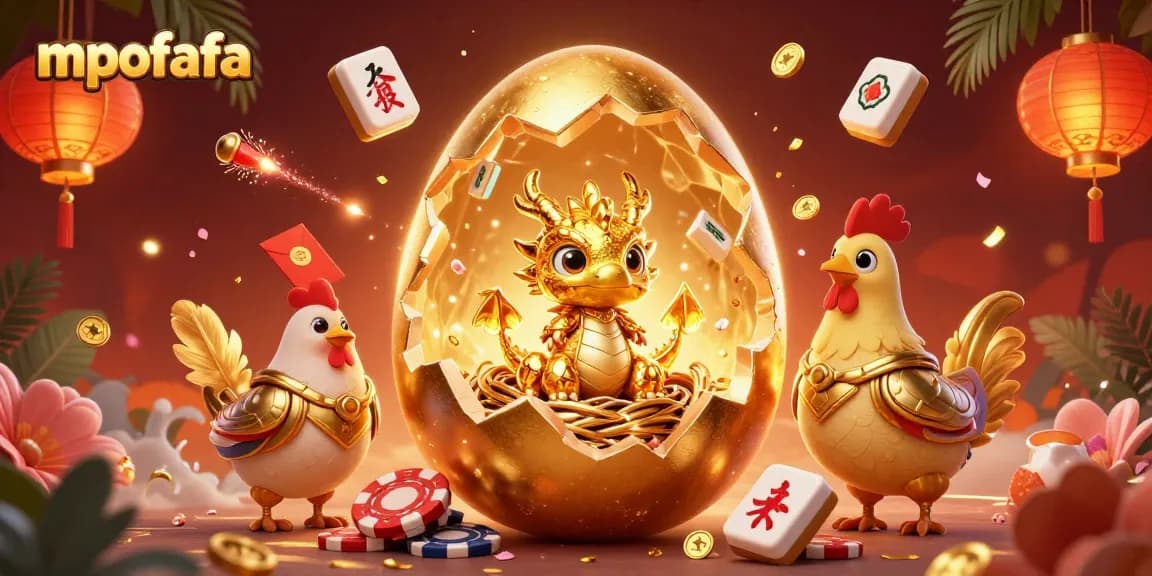 Engage in thrilling games on mpofafa with the golden dragon and poker chips in a vibrant casino scene.