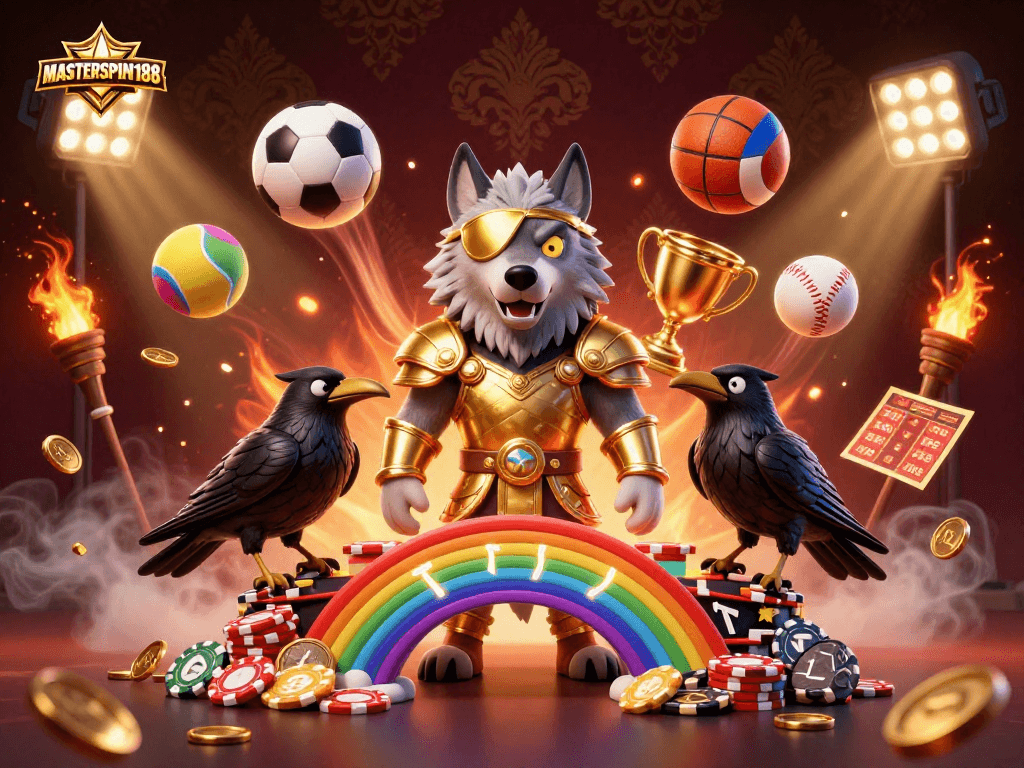 Engage with MASTERSPIN188: Norse myth-inspired gambling adventure with Odin, ravens, and sports.