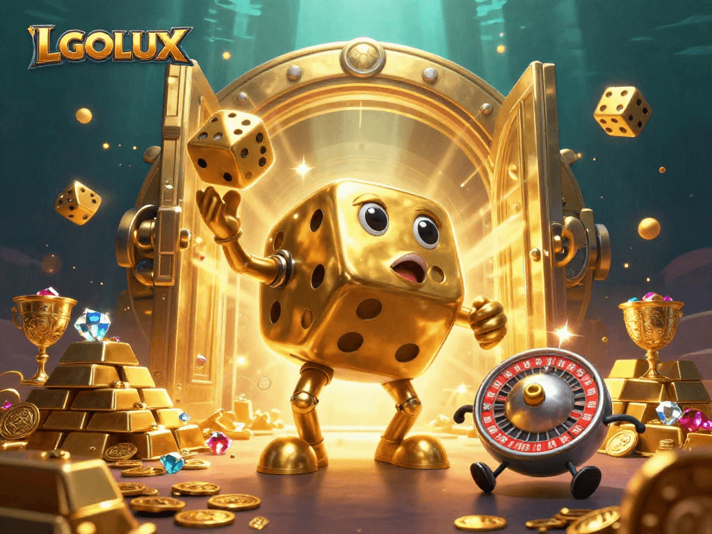 Experience thrilling gameplay with LGOLUX in an ultra-detailed casino scene