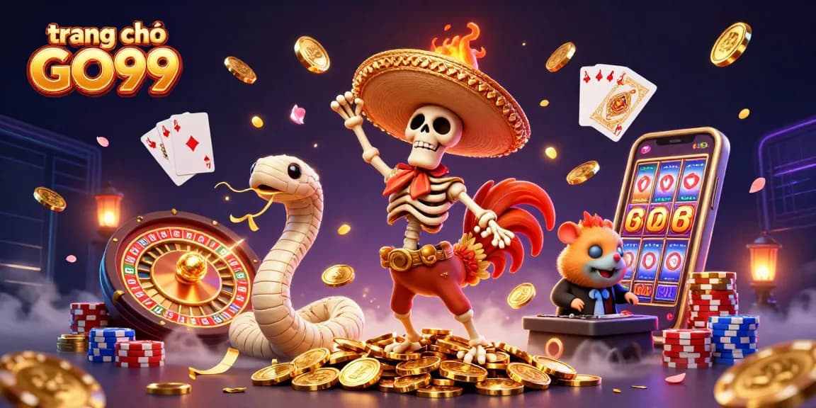 Experience the excitement of gaming on trang chủ GO99 with dynamic characters and vibrant casino elements.