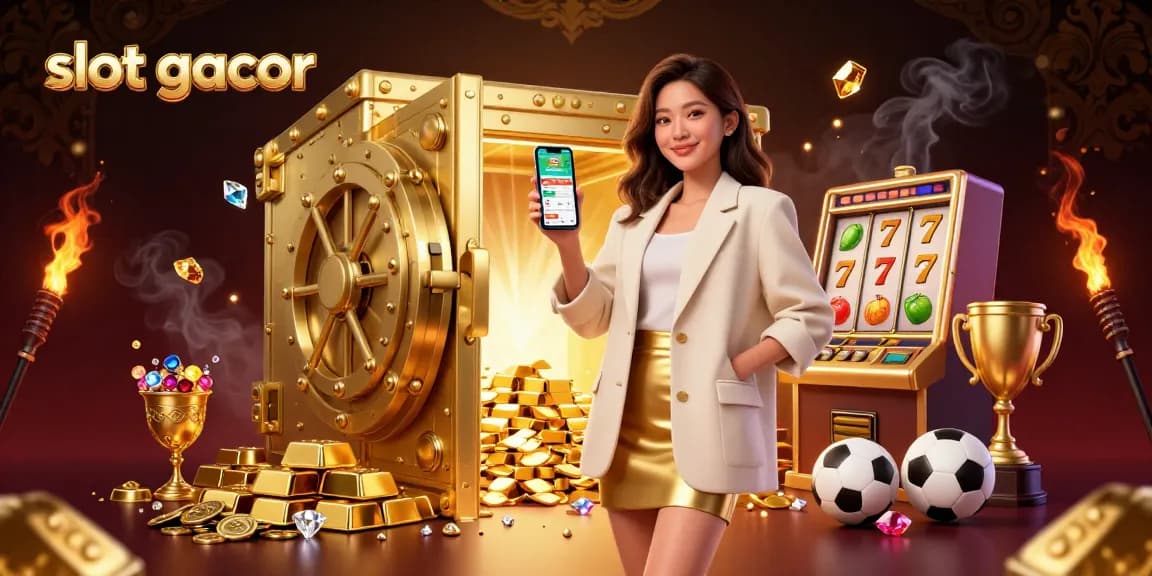 Win big at slot gacor with a stunning 3D illustration of fun and excitement in gambling!