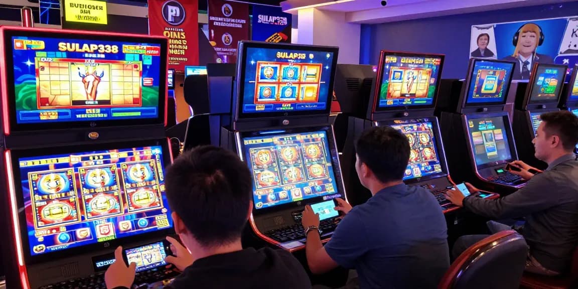 Pengguna SULAP 338 bermain game slot di kasino online yang modern dan enerjik.