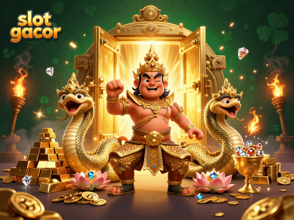 Raih kemenangan maksimal dalam slot gacor dengan penjaga kuil 3D yang menawan dan harta karun berkilauan.