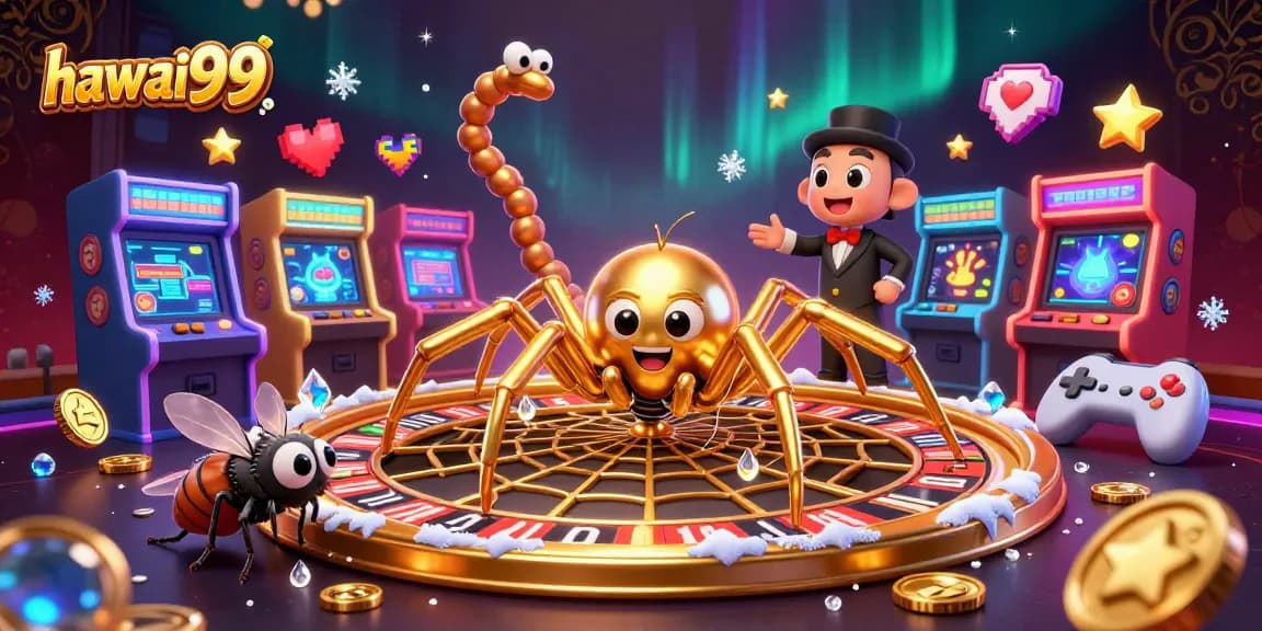 Experience hawaii99 gaming with vibrant characters and casino-themed elements in a rich 3D illustration.