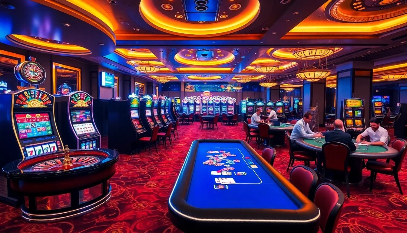 Experience the thrill of live gambling at https://go8.live/ with vibrant casino visuals.