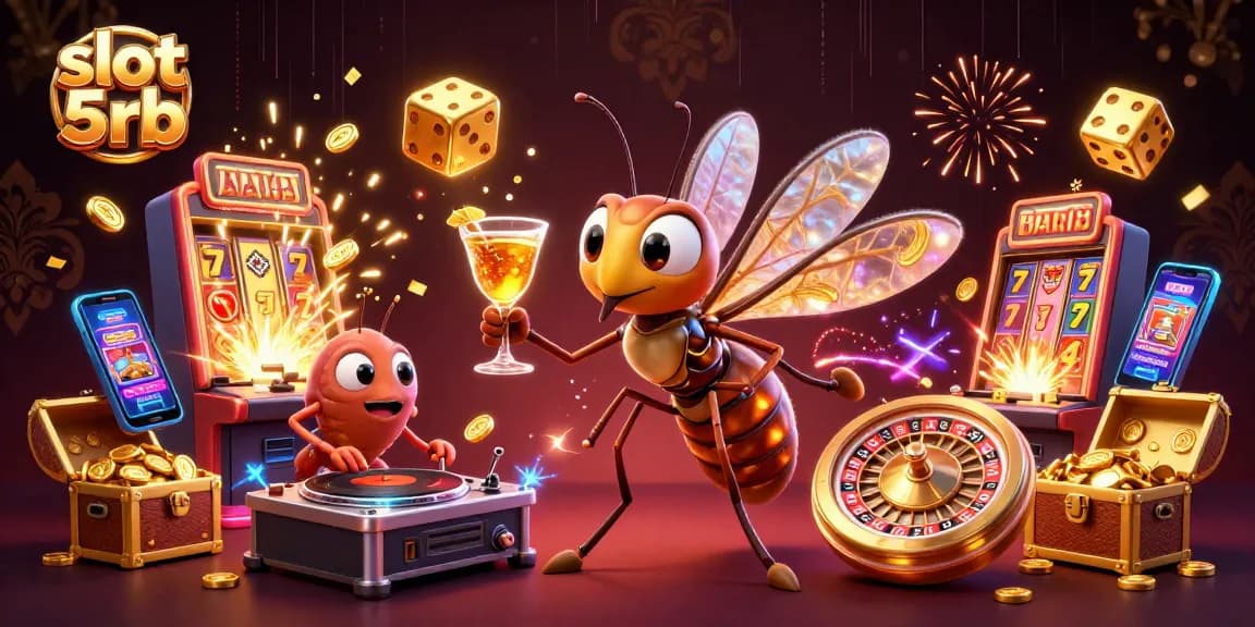 Experience the thrill of slot 5rb as a mosquito mascot and trilobite DJ join dynamic casino action.