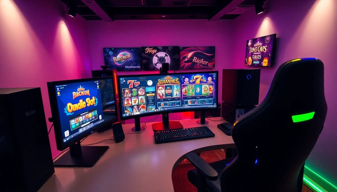 Jelajahi slot demo yang menampilkan pengalaman bermain game yang mendebarkan dan interaktif.