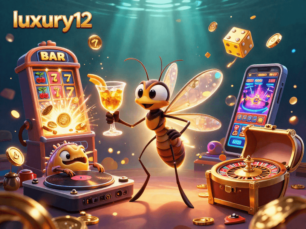 Experience luxury12 with a vibrant 3D casino scene featuring engaging characters and dynamic game elements.