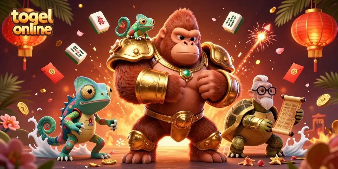 Menang di togel online dengan strategi terbaik, berlatar belakang petasan dan elemen kasino menarik.