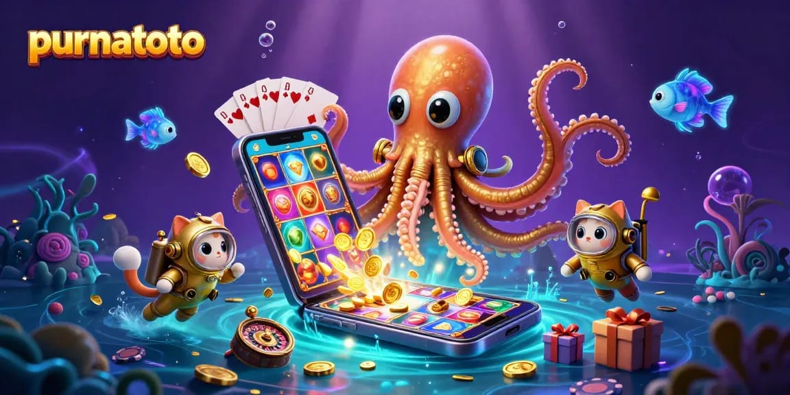 Memainkan purnatoto dan meraih kemenangan dengan kraken 3D dan permainan slot yang menarik.