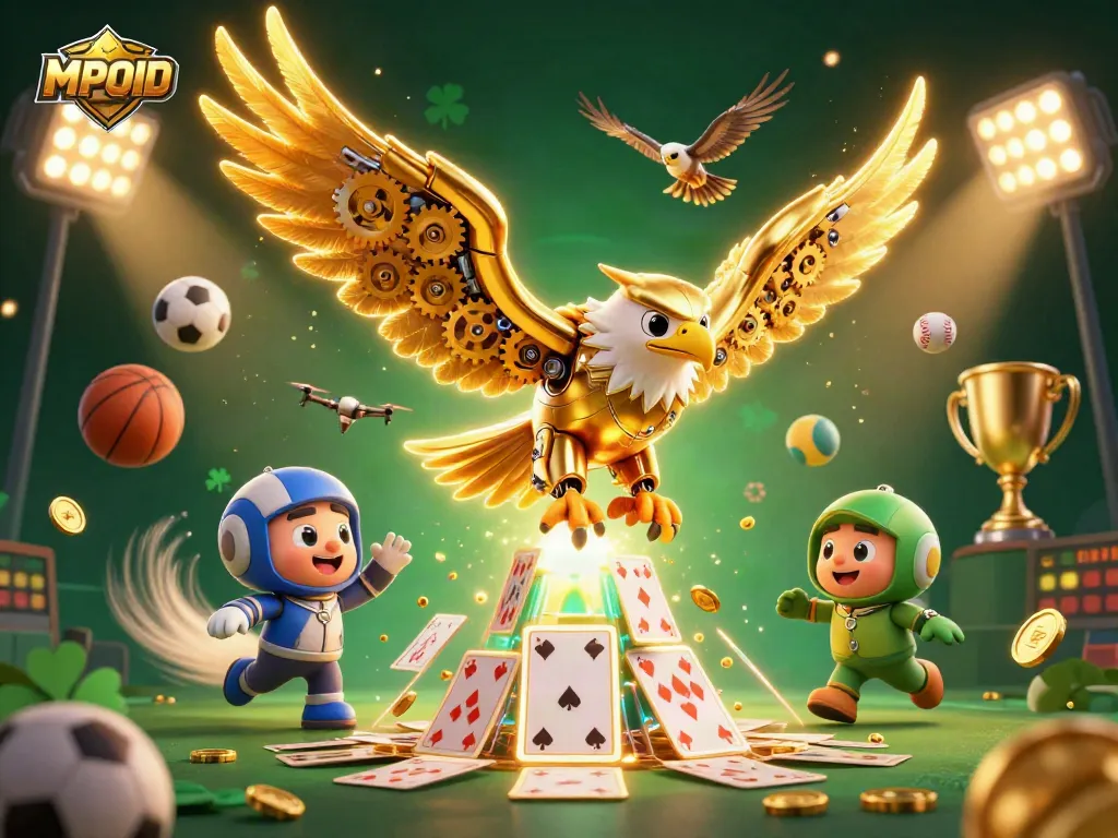 MPOID showcases an ultra-detailed illustration with dynamic sports elements, celebrating winning strategies.