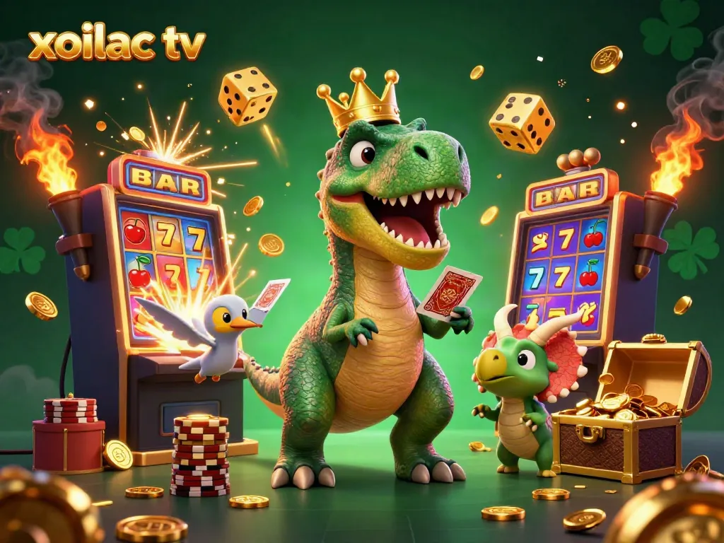 Experience exciting gameplay at xoilac tv with fun cartoon elements and vibrant casino visuals.