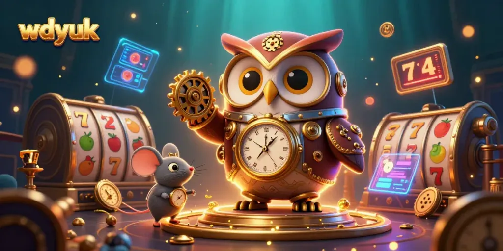 Engage with thrilling gameplay at wdyuk with a vibrant 3D illustration showcasing casino elements.