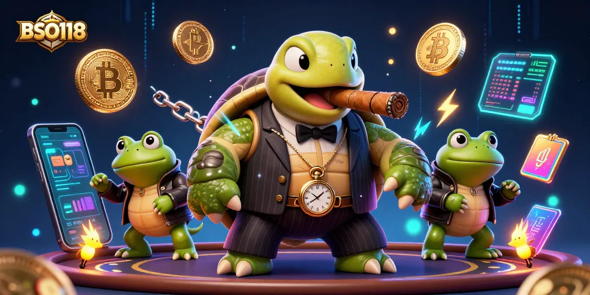 Experience BSO118 with vibrant 3D cartoon characters and exciting casino elements in a dynamic scene.