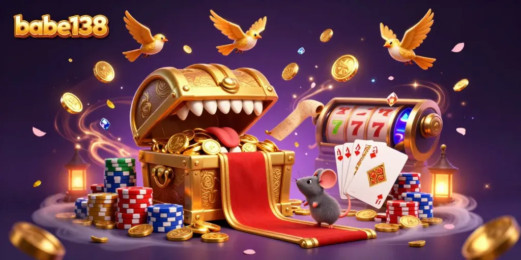 Babe138 menarik perhatian petualang melalui simbol keberuntungan dengan desain yang kaya dalam slot game.