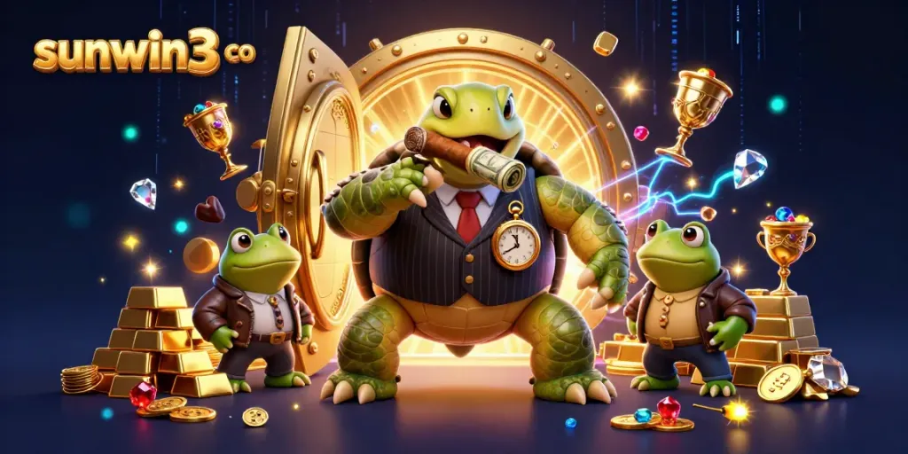 Engage in thrilling gameplay at sunwin3 co with vibrant characters and dazzling casino elements.