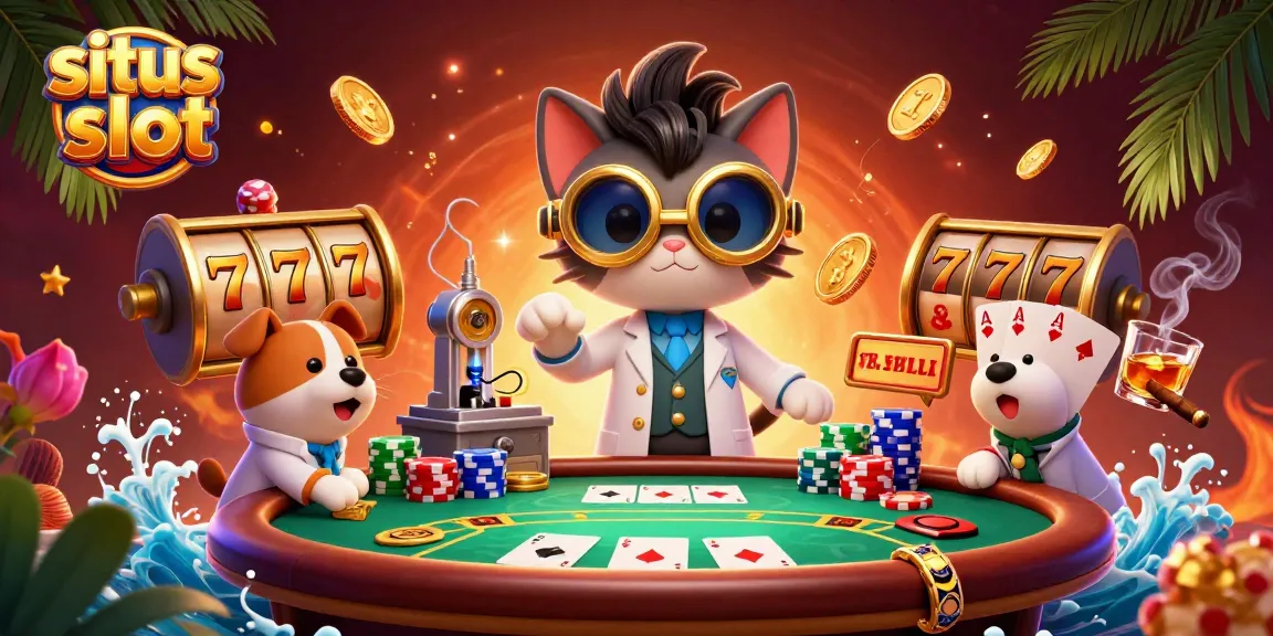 Spin the jackpot and win big with situs slot treasures in this vibrant casino scene