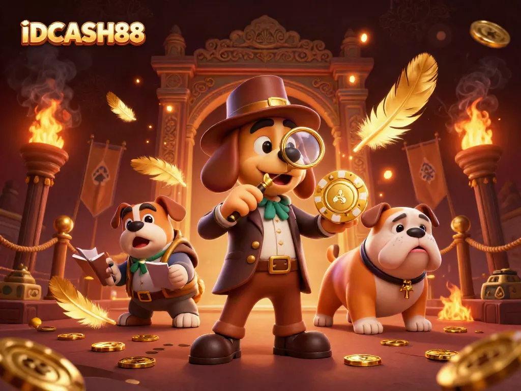 Engage with IDCASH88 by discovering vibrant casino scenes filled with excitement and golden treasures.