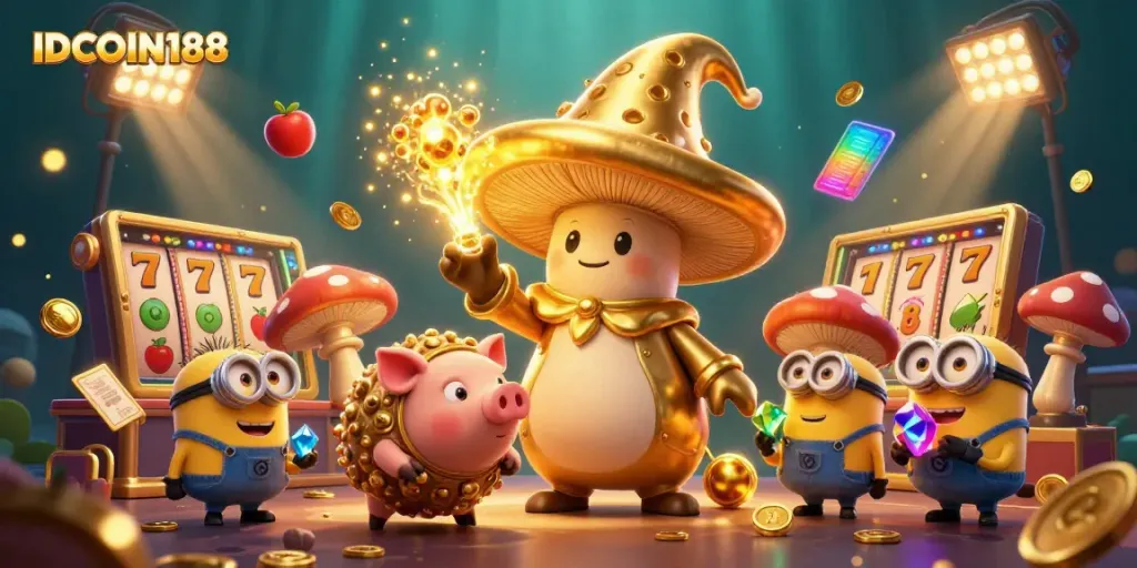 Experience the dazzling magic of IDCOIN188 with enchanting 3D characters transforming gameplay into golden wins.