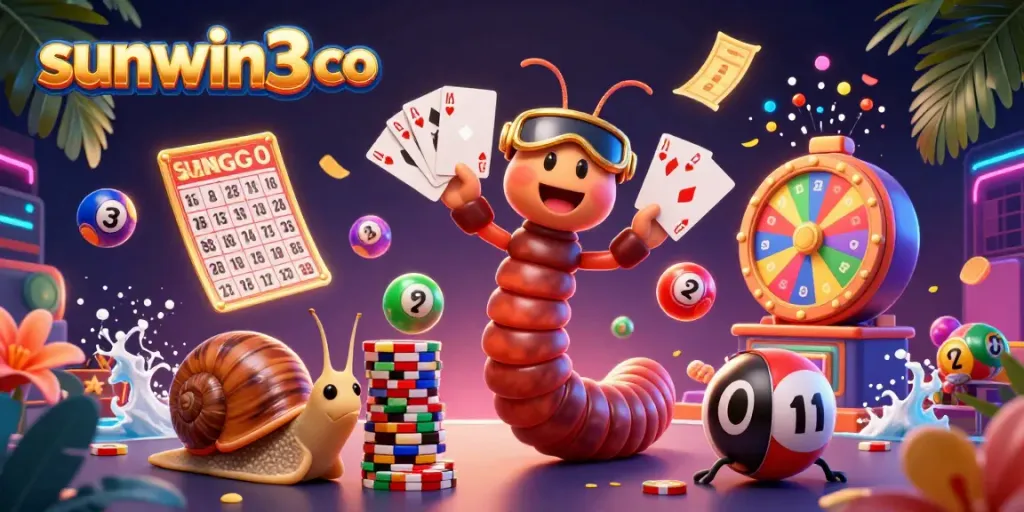 Experience the thrill of sunwin3 co's vibrant game scene with a millipede dealer and diverse characters.