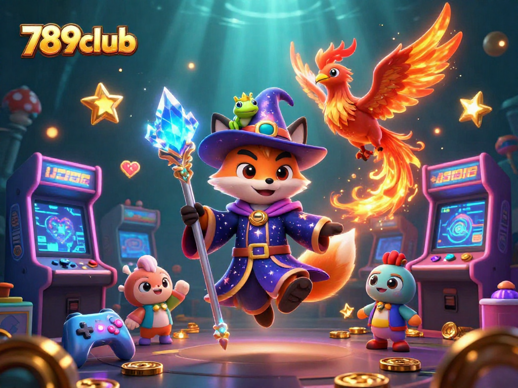 Play exciting games at 789club with colorful arcade elements and magical characters.
