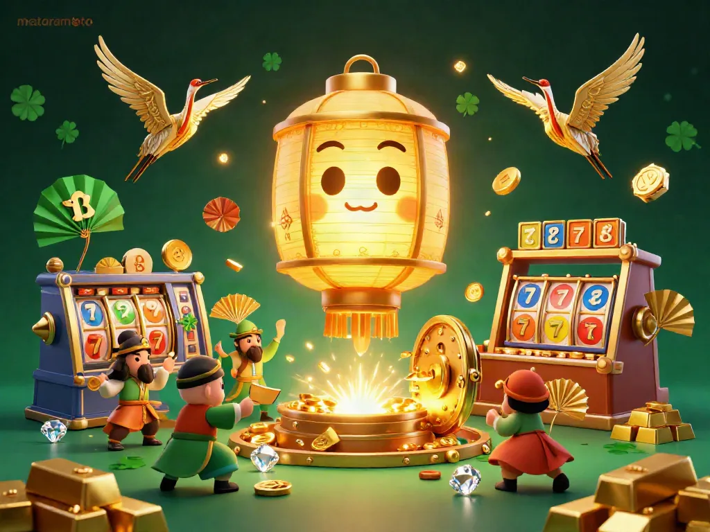 Experience the magic of mataramtoto with vibrant slots and jackpots illuminating a blissful casino.