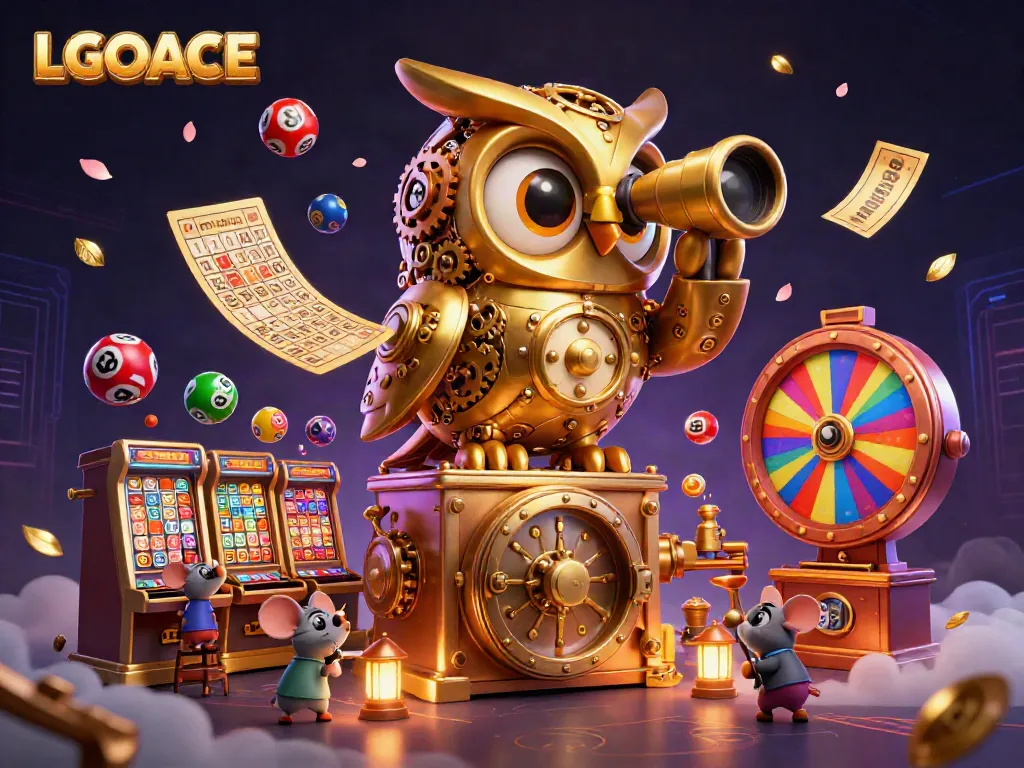 LGOACE offers an engaging gaming experience showcasing dynamic characters and vibrant casino elements.