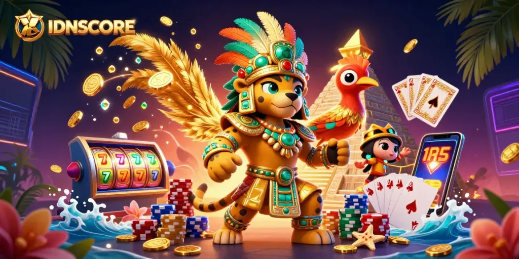 Spin the IDNSCORE slot machine reels for winning combinations and jackpots.