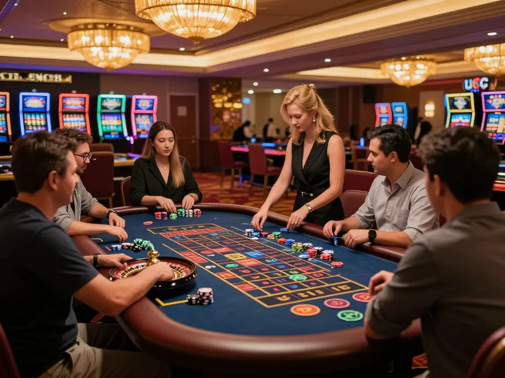 Experience the thrill of gaming at UG88 where excitement meets luxury at the roulette table.
