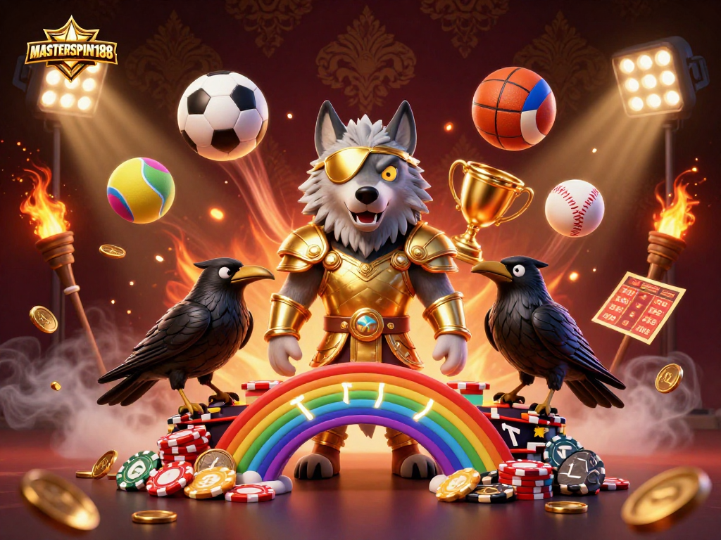 Engage with MASTERSPIN188: Norse myth-inspired gambling adventure with Odin, ravens, and sports.