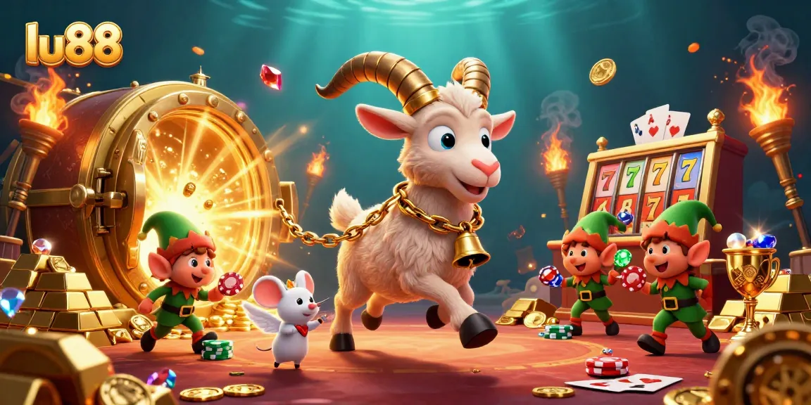 Engage in thrilling gameplay at lu88's festive casino with Krampus, mice, and elf gremlins.