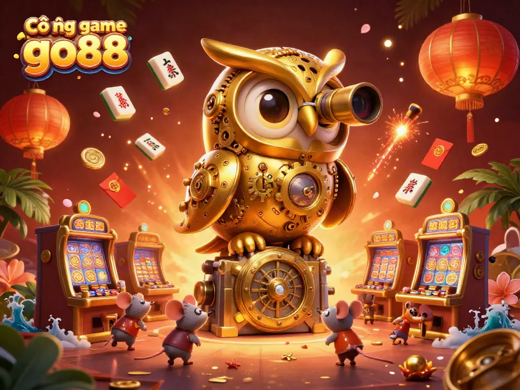 Experience the excitement of Cổng game go88 with vibrant casino elements, characters, and action.