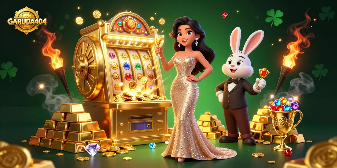 Experience the excitement of GARUDA404 with jackpot slots, vibrant treasures, and a dynamic casino scene.