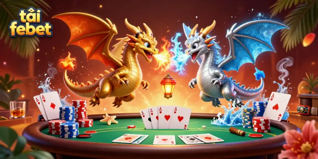 Experience excitement while you tải febet for action-packed gaming with vibrant dragons and rich poker elements.